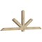 Ekena Millwork Kennewick Rough Sawn Timber Gable Bracket, Douglas Fir, 96"W x 32"H x 4"D x 4"F, 8/12 Pitch GBW096X32X0404KEN00RDF - alternate 2